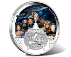 Star Trek: The Next Generation Crew 30th Anniversary 2017 2oz Silver Proof Coin