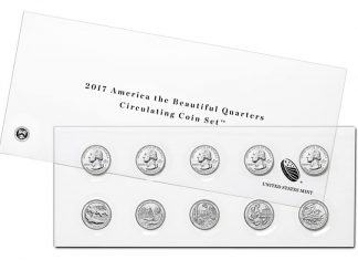 US Mint Sales: 2017 Circulating Quarters Set Debuts 2017 America the Beautiful Quarters Circulating Coin Set