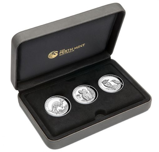 2017 Australian 1oz Silver Proof High Relief Three-Coin Collection