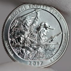 2017-P Uncirculated George Rogers Clark Quarter - Reverse