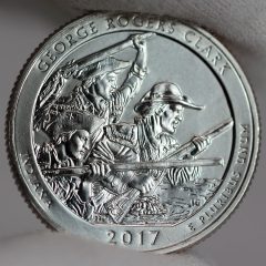 2017-P Uncirculated George Rogers Clark Quarter - Reverse,a