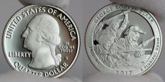 2017-S Clad Proof George Rogers Clark Quarter - Obverse and Reverse