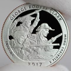 2017-S Clad Proof George Rogers Clark Quarter - Reverse,a