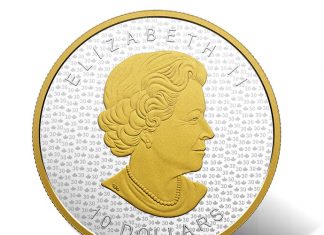 Canadian 2018 $10 Gold-Plated Coin Pays Tribute to SML 2018 $15 30th Anniversary SML Gold-Plated 2 oz. Silver Coin - Obverse