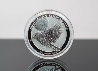 Perth Mint Silver Bullion Sales Near 1 Million Ounces in October 2018 Australian Kookaburra 1oz Silver Bullion Coin
