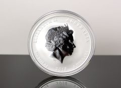 Australian 2018 Year of the Dog 2oz Silver Bullion Coin - Obverse