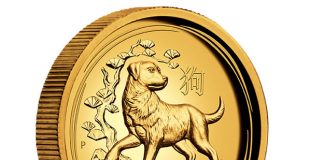 Perth Mint of Australia 2018 Collector Coins for December Australian Lunar Series II Year of the Dog 2018 1oz Gold Proof High Relief Coin