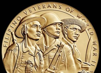 Filipino Veterans Awarded WWII Congressional Gold Medal Filipino Veterans of World War II Bronze Medal - Obverse