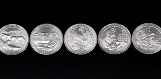 Set of 10 Circulating 2017 America the Beautiful Quarters Released Photo of 2017 America the Beautiful Quarters