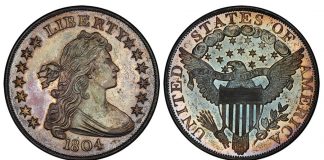 PNG: U.S. Rare Coins Realize $3.4-$3.8 Billion in 2017 1804 Draped Bust silver dollar