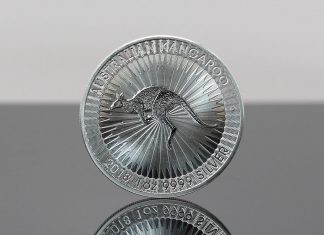 Perth Mint Gold and Silver Bullion Sales Slow Markedly in November 2018 Australian Kangaroo 1 oz Silver Bullion Coin