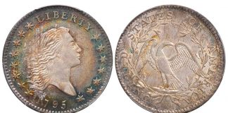 Legend’s XXIV Regency Auction Highlights 50C 1795 O-119. PCGS MS62 EX GREEN/NEWMAN