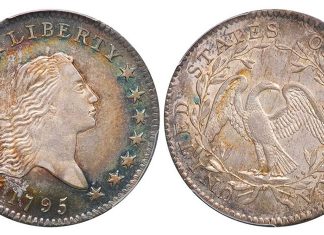 Legend’s XXIV Regency Auction Highlights 50C 1795 O-119. PCGS MS62 EX GREEN/NEWMAN