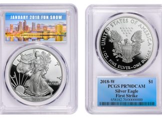 PCGS Reveals FUN Show Label for 2018-W Proof Silver Eagle FUN Show PCGS Label