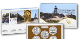 2018 America the Beautiful Quarters Released in Proof Set 2018 America the Beautiful Quarters Proof Set, Packaging, Lens, Coins