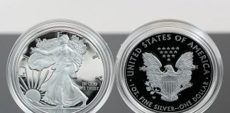 2018-W Proof American Silver Eagle Photos and First-Day Sales 2018-W Proof American Silver Eagle - Photo of Obverse and Reverse