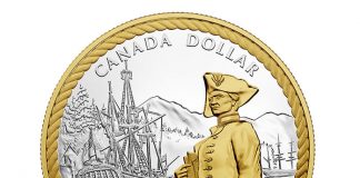 Canadian 2018 Silver Proof Set Released 240th Anniversary of Captain Cook at Nootka Sound 2018 Gold Plated Silver Dollar