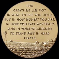 Bob Dole Bronze Medal - reverse
