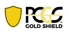 The PCGS Gold Shield logo