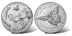 2018-P Uncirculated Breast Cancer Awareness Silver Dollar