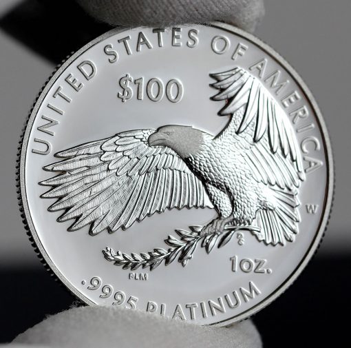 Photo of 2018-W Proof American Platinum Eagle - Reverse, d