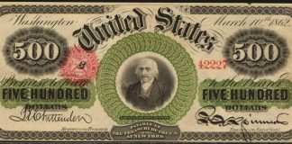 Joel R. Anderson Collection Part I Sale Realizes $7.9 Million 1863 $500 Legal Tender Note