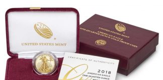 2018-W Proof American Gold Eagles Released 2018-W $50 Proof American Gold Eagle and Packaging