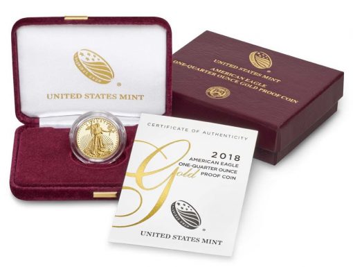 2018-W $50 Proof American Gold Eagle and Packaging