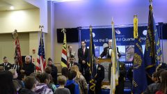 Red Cliff VFW presents the colors