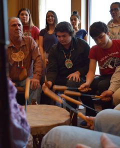 Wiigwaam Express and the Red Cliff Youth Drum Group
