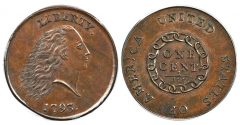 1793 chain cent PCGS MS65