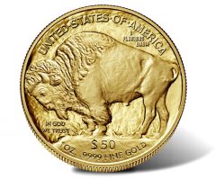 2018-W $50 Proof American Buffalo Gold Coin – Reverse