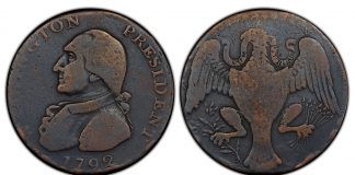 PCGS Detects Doctored Colonial Rarity Washington Eagle cent WITHOUT hole