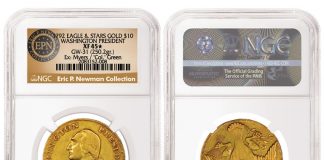 NGC Certifies Newman’s 1792 Washington Gold Eagle 1792 Washington President Gold Eagle