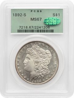 1892-S Morgan PCGS MS67