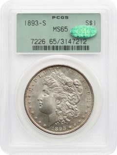 1893-S Morgan PCGS MS65