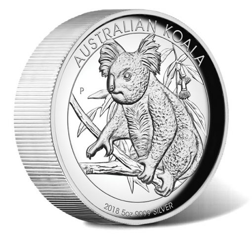 2018 Australian Koala 5oz Silver Proof High Relief Coin