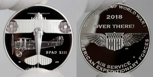 Photo of World War I Centennial 2018 Air Service Silver Medal - Obverse and Reverse