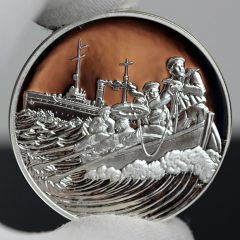 Photo of World War I Centennial 2018 Coast Guard Silver Medal - Obverse