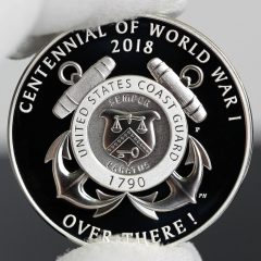 Photo of World War I Centennial 2018 Coast Guard Silver Medal - Reverse-a