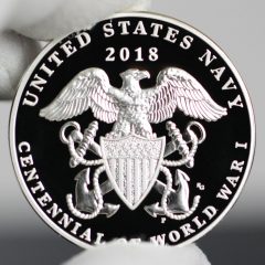 Photo of World War I Centennial 2018 Navy Silver Medal - Reverse-a