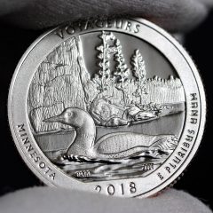 Photo of clad 2018-S Proof Voyageurs National Park Quarter – Reverse, a