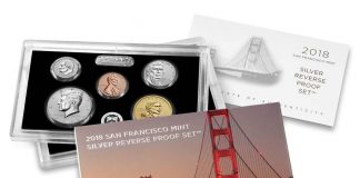 2018-S Silver Reverse Proof Set Images Published U.S. Mint image of 2018-S Silver Reverse Proof Set