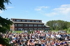 Voyageurs Quarter Ceremony Crowd