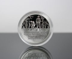 World War I Centennial 2018 Marine Corps Silver Medal - Obverse, Encapsulated