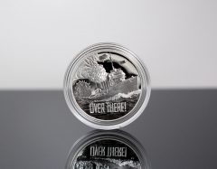 World War I Centennial 2018 Navy Silver Medal - Obverse, Encapsulated