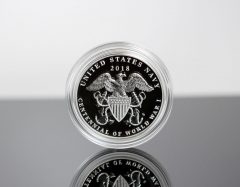 World War I Centennial 2018 Navy Silver Medal - Reverse, Encapsulated