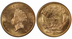 1856-S $1 PCGS MS65+