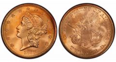 1857-S $20 PCGS MS67+