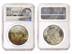 1884 O $1 New York Bank Hoard From U.S. Treasury Bag MS64